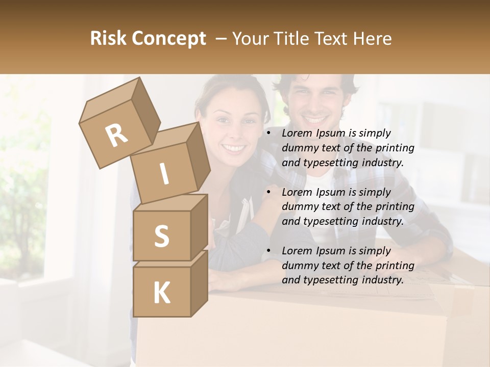 A Man And A Woman Sitting On Top Of A Box PowerPoint Template