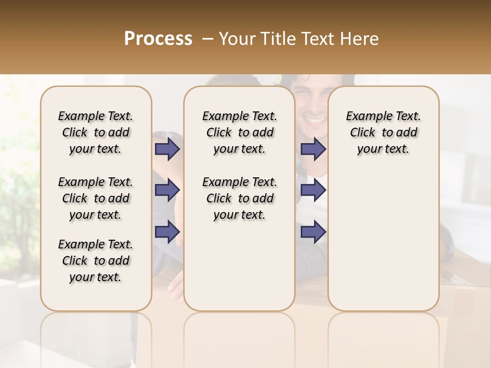 A Man And A Woman Sitting On Top Of A Box PowerPoint Template