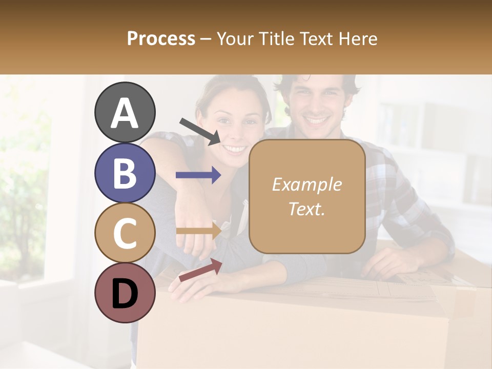 A Man And A Woman Sitting On Top Of A Box PowerPoint Template