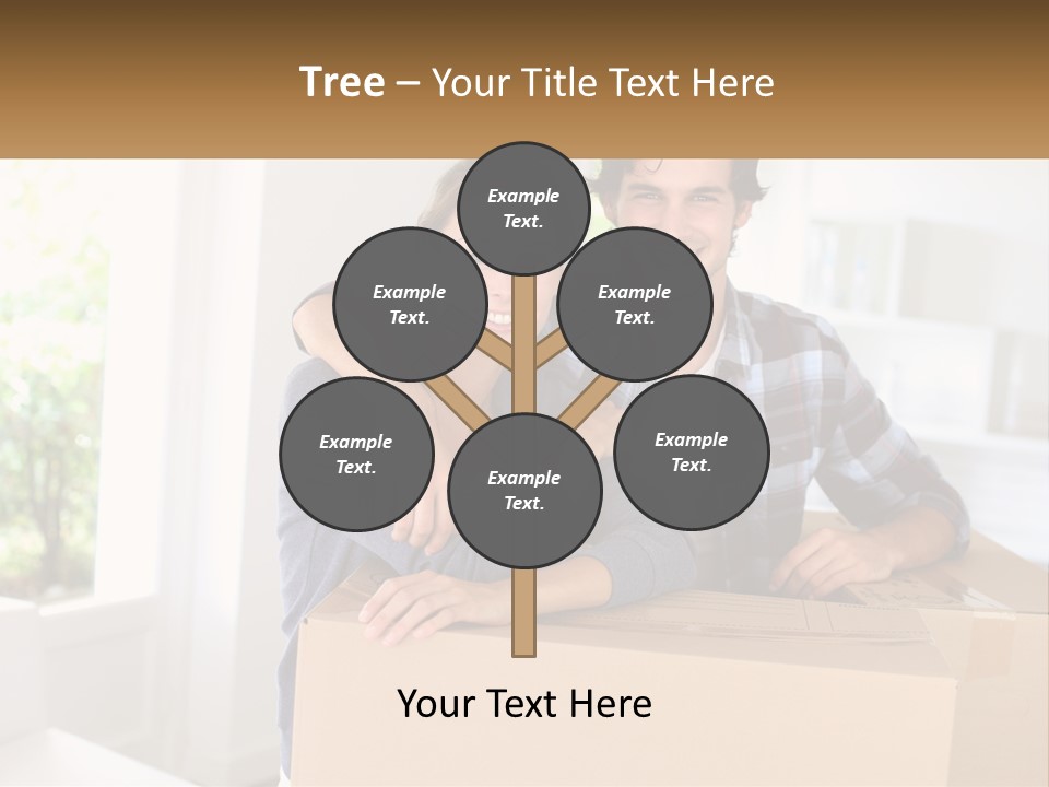 A Man And A Woman Sitting On Top Of A Box PowerPoint Template