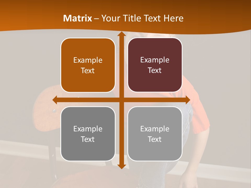 A Young Boy Sitting On A Wooden Chair With His Mouth Open PowerPoint Template