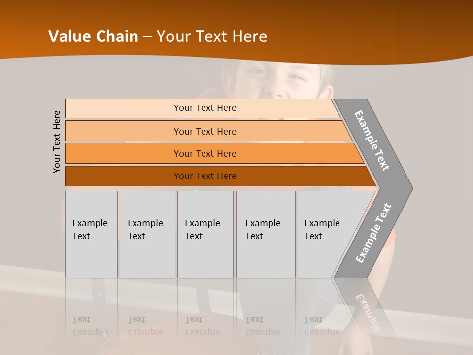 A Young Boy Sitting On A Wooden Chair With His Mouth Open PowerPoint Template