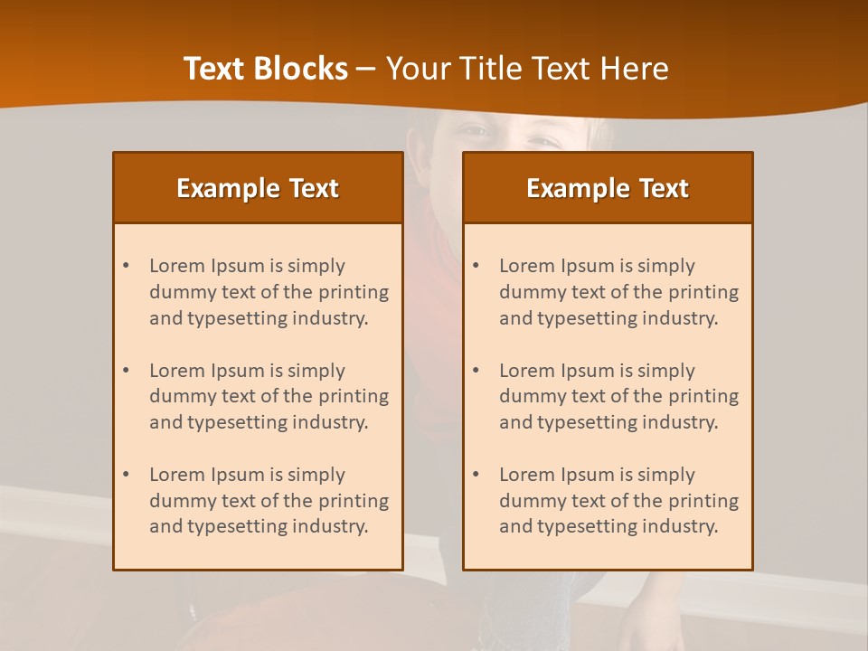 A Young Boy Sitting On A Wooden Chair With His Mouth Open PowerPoint Template