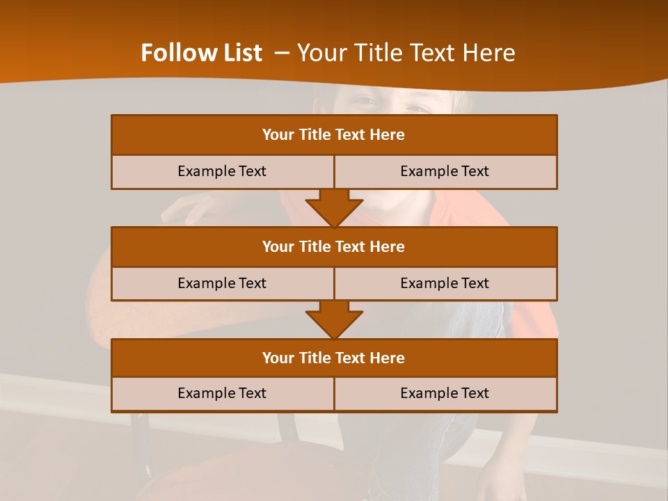 A Young Boy Sitting On A Wooden Chair With His Mouth Open PowerPoint Template