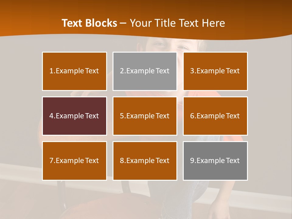 A Young Boy Sitting On A Wooden Chair With His Mouth Open PowerPoint Template