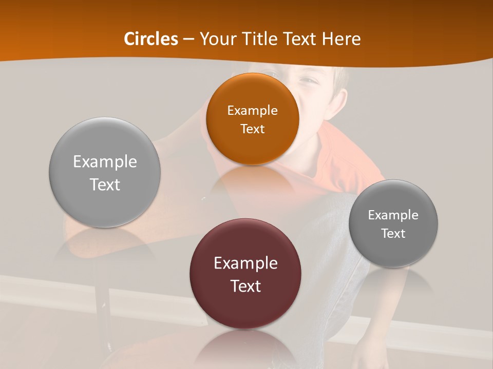 A Young Boy Sitting On A Wooden Chair With His Mouth Open PowerPoint Template