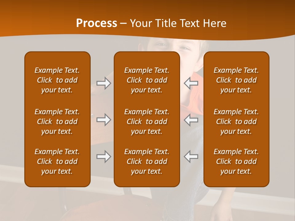 A Young Boy Sitting On A Wooden Chair With His Mouth Open PowerPoint Template