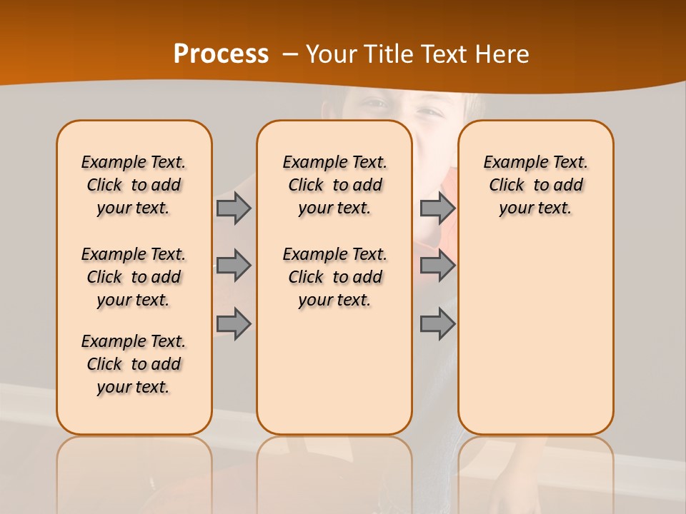 A Young Boy Sitting On A Wooden Chair With His Mouth Open PowerPoint Template