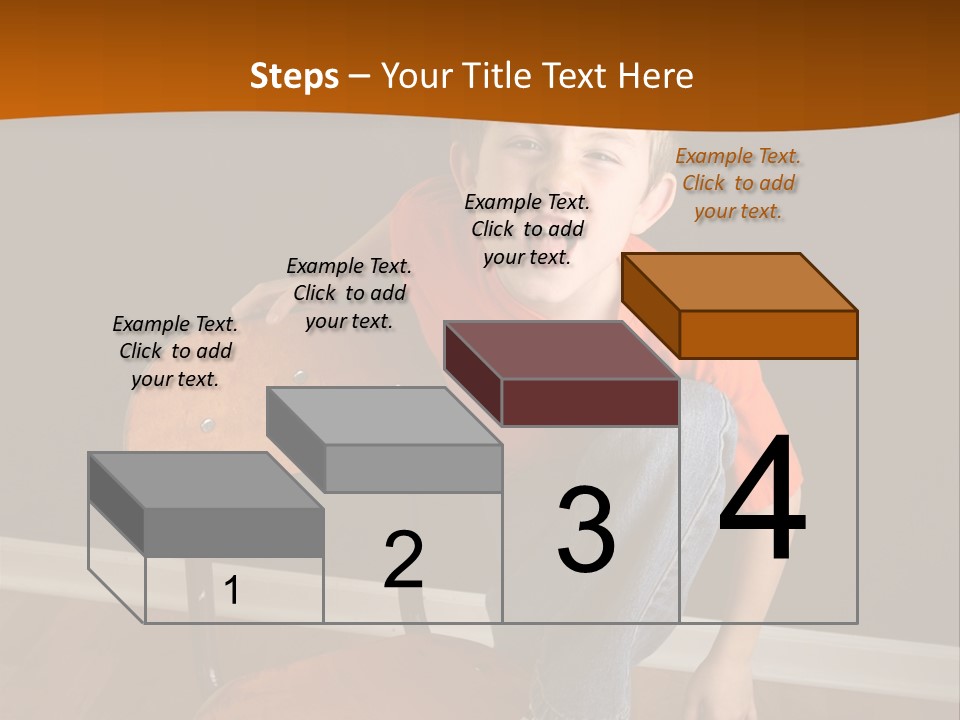 A Young Boy Sitting On A Wooden Chair With His Mouth Open PowerPoint Template