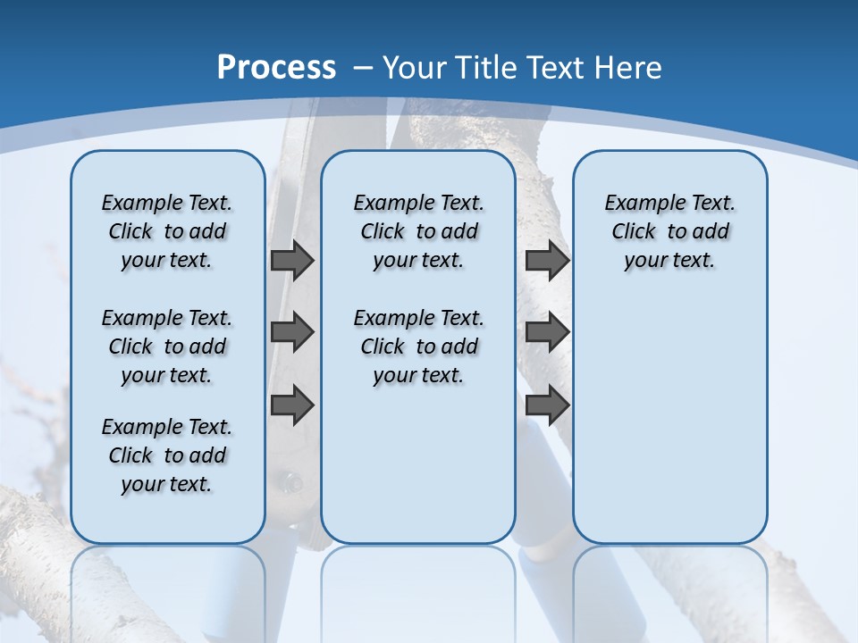 A Pair Of Scissors Are Stuck In A Tree PowerPoint Template