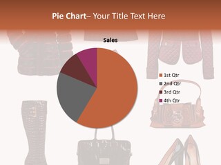 A Group Of Women's Clothing And Handbags PowerPoint Template
