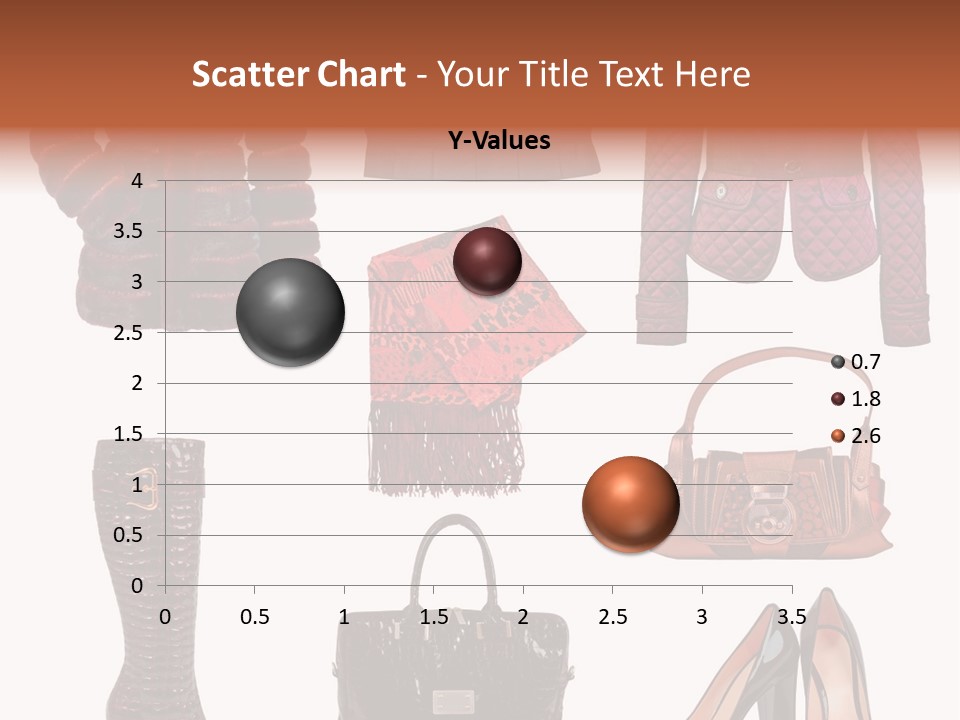 A Group Of Women's Clothing And Handbags PowerPoint Template