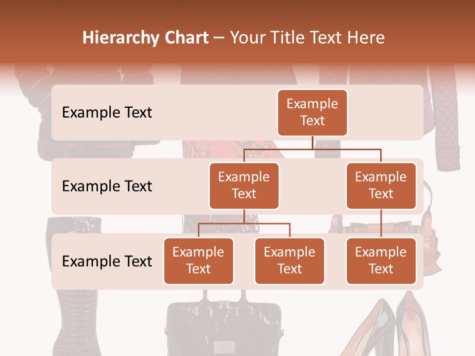 A Group Of Women's Clothing And Handbags PowerPoint Template