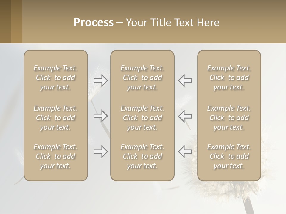 A Dandelion Powerpoint Presentation With A Sky Background PowerPoint Template