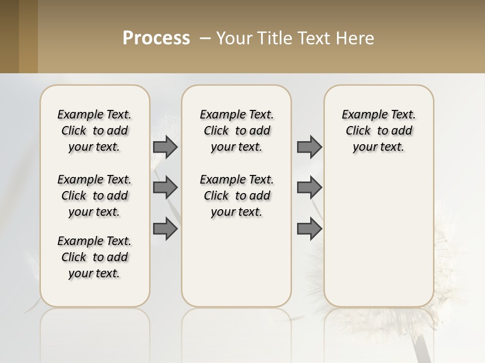 A Dandelion Powerpoint Presentation With A Sky Background PowerPoint Template
