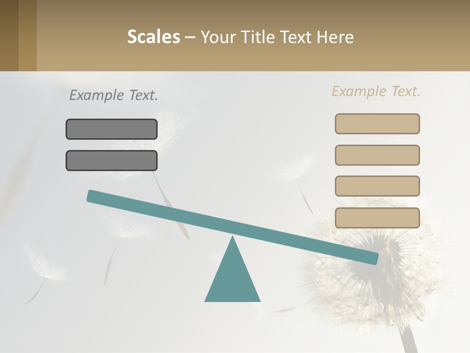 A Dandelion Powerpoint Presentation With A Sky Background PowerPoint Template