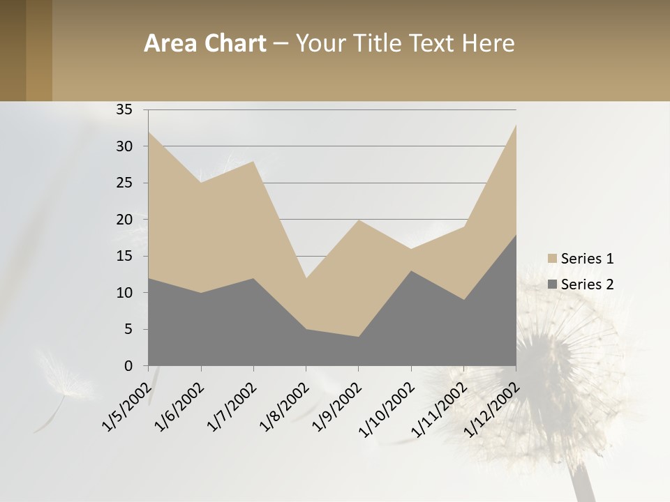 A Dandelion Powerpoint Presentation With A Sky Background PowerPoint Template
