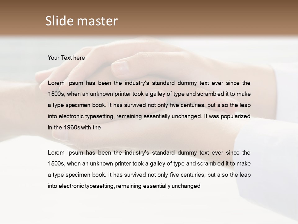 A Couple Of People Holding Hands In Front Of A Window PowerPoint Template