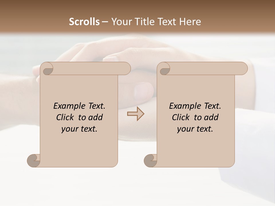 A Couple Of People Holding Hands In Front Of A Window PowerPoint Template