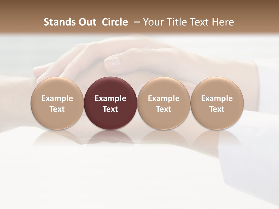 A Couple Of People Holding Hands In Front Of A Window PowerPoint Template