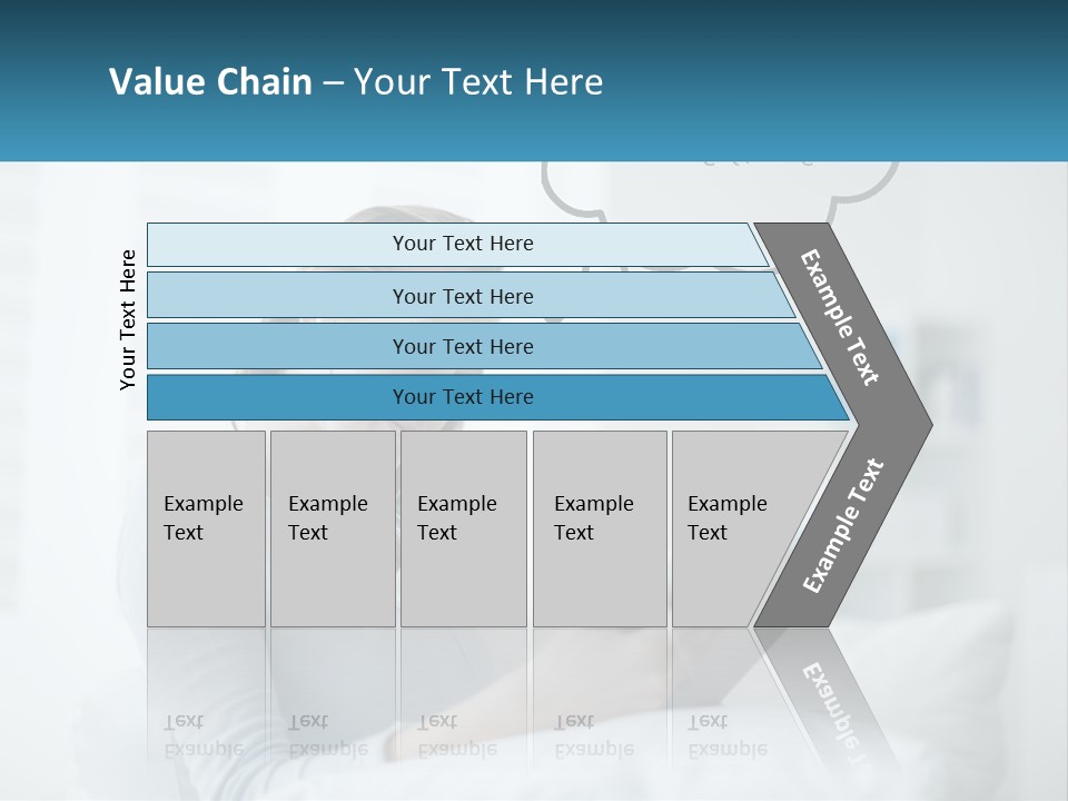 A Woman Sitting On A Couch Looking At A Tablet PowerPoint Template