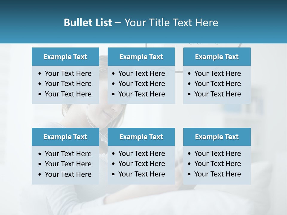 A Woman Sitting On A Couch Looking At A Tablet PowerPoint Template