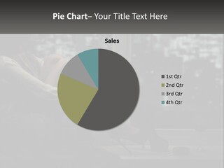 A Woman Sitting On A Window Sill With A Glass Of Wine PowerPoint Template