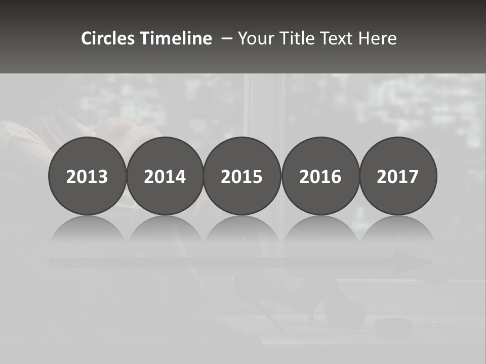 A Woman Sitting On A Window Sill With A Glass Of Wine PowerPoint Template