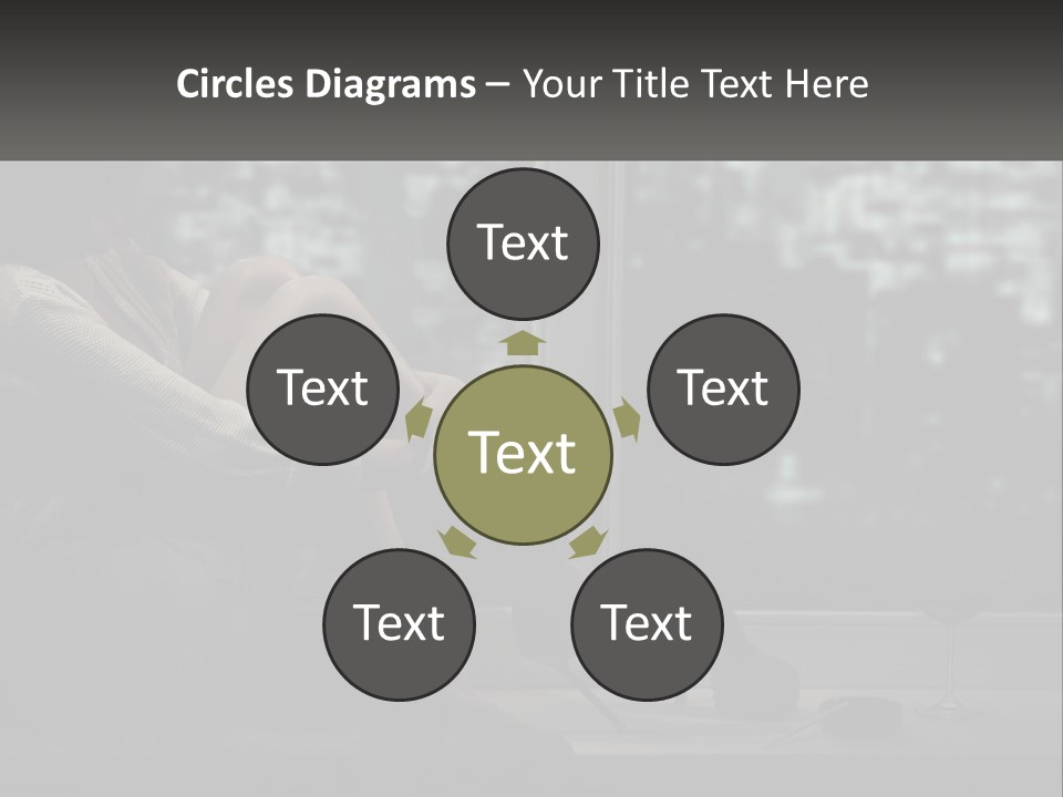 A Woman Sitting On A Window Sill With A Glass Of Wine PowerPoint Template