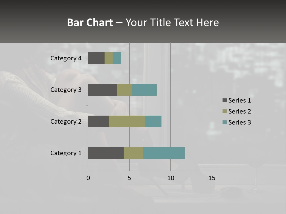 A Woman Sitting On A Window Sill With A Glass Of Wine PowerPoint Template