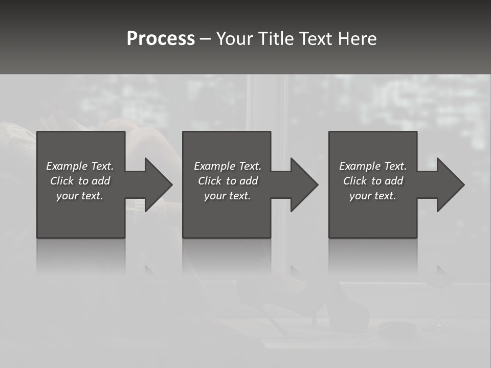 A Woman Sitting On A Window Sill With A Glass Of Wine PowerPoint Template