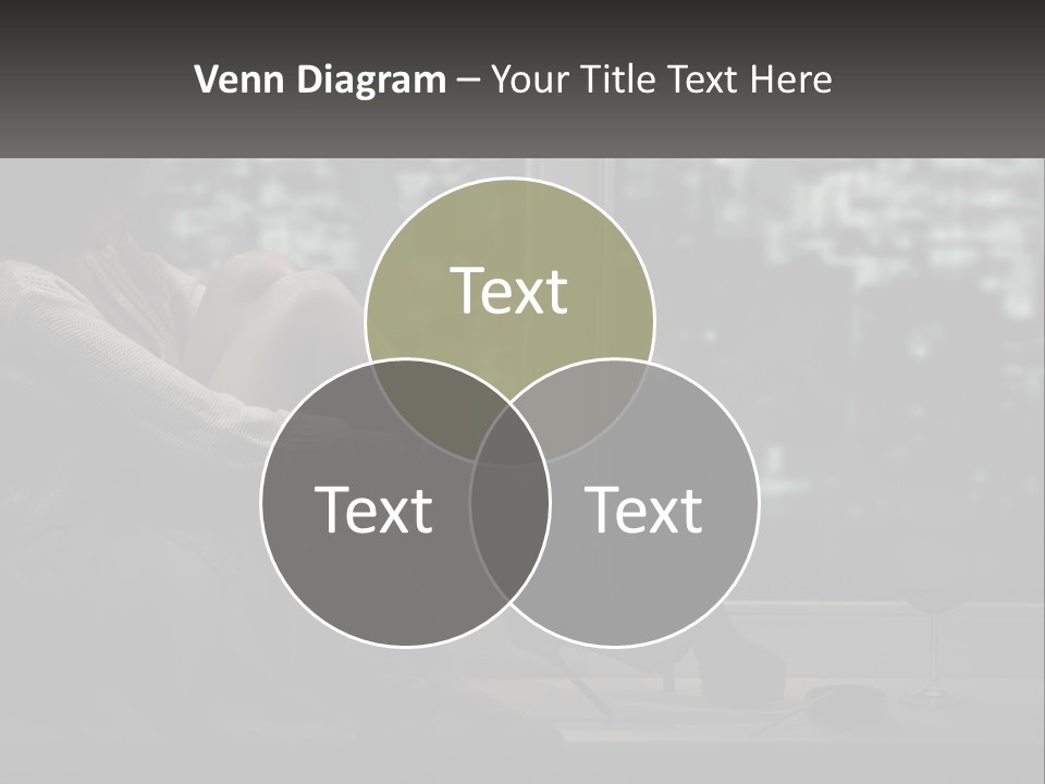 A Woman Sitting On A Window Sill With A Glass Of Wine PowerPoint Template