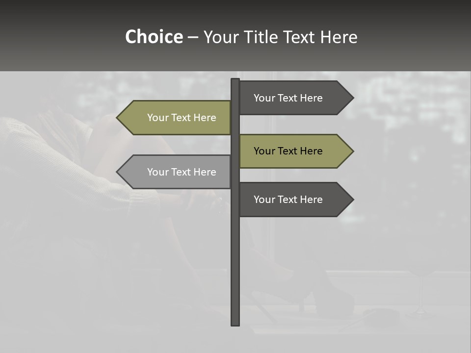 A Woman Sitting On A Window Sill With A Glass Of Wine PowerPoint Template