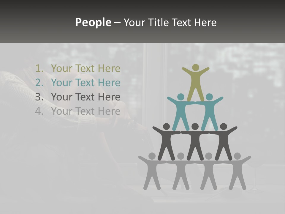 A Woman Sitting On A Window Sill With A Glass Of Wine PowerPoint Template