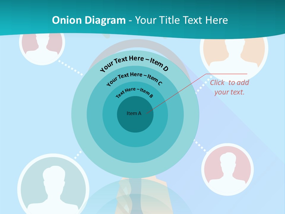 A Hand Holding A Magnifying Glass With Icons On It PowerPoint Template