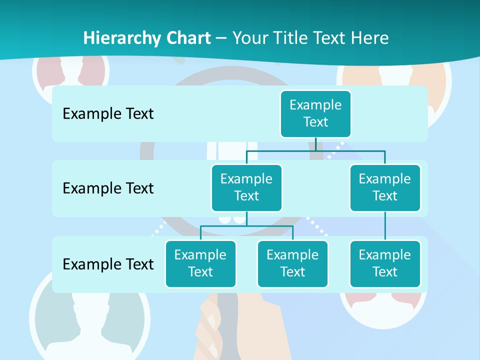 A Hand Holding A Magnifying Glass With Icons On It PowerPoint Template