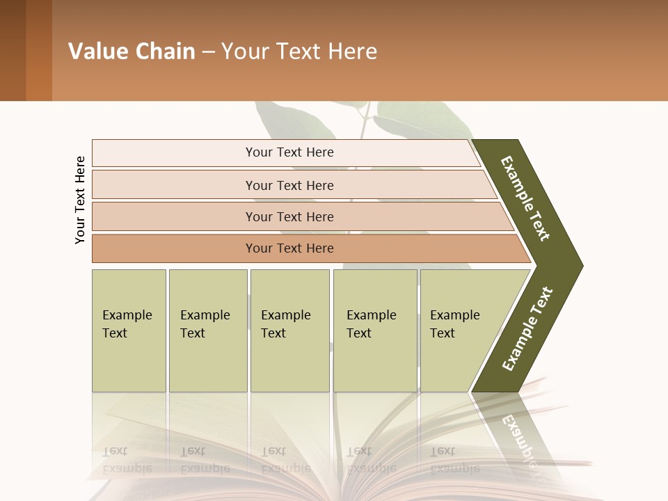 A Book With A Plant On Top Of It PowerPoint Template