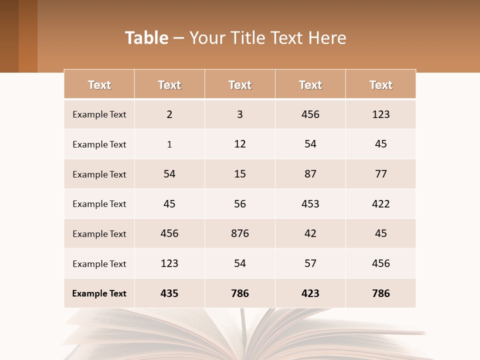 A Book With A Plant On Top Of It PowerPoint Template