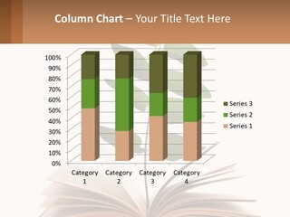 A Book With A Plant On Top Of It PowerPoint Template