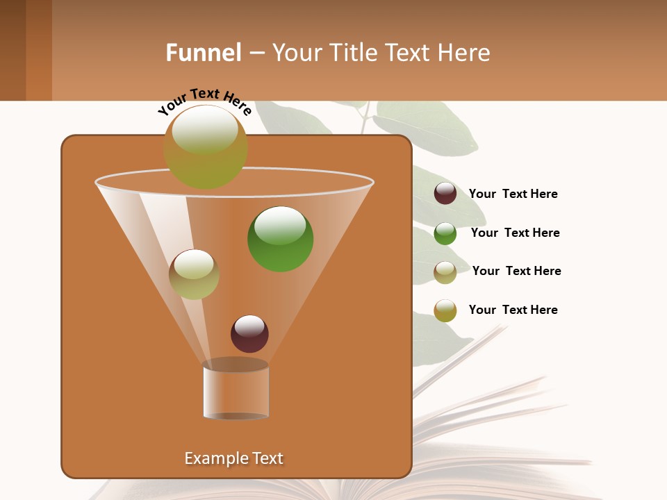 A Book With A Plant On Top Of It PowerPoint Template