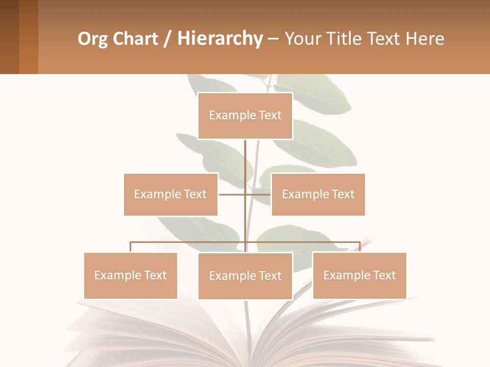 A Book With A Plant On Top Of It PowerPoint Template