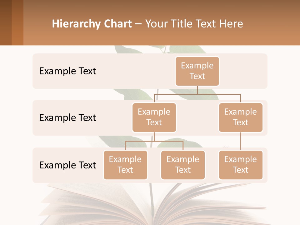 A Book With A Plant On Top Of It PowerPoint Template