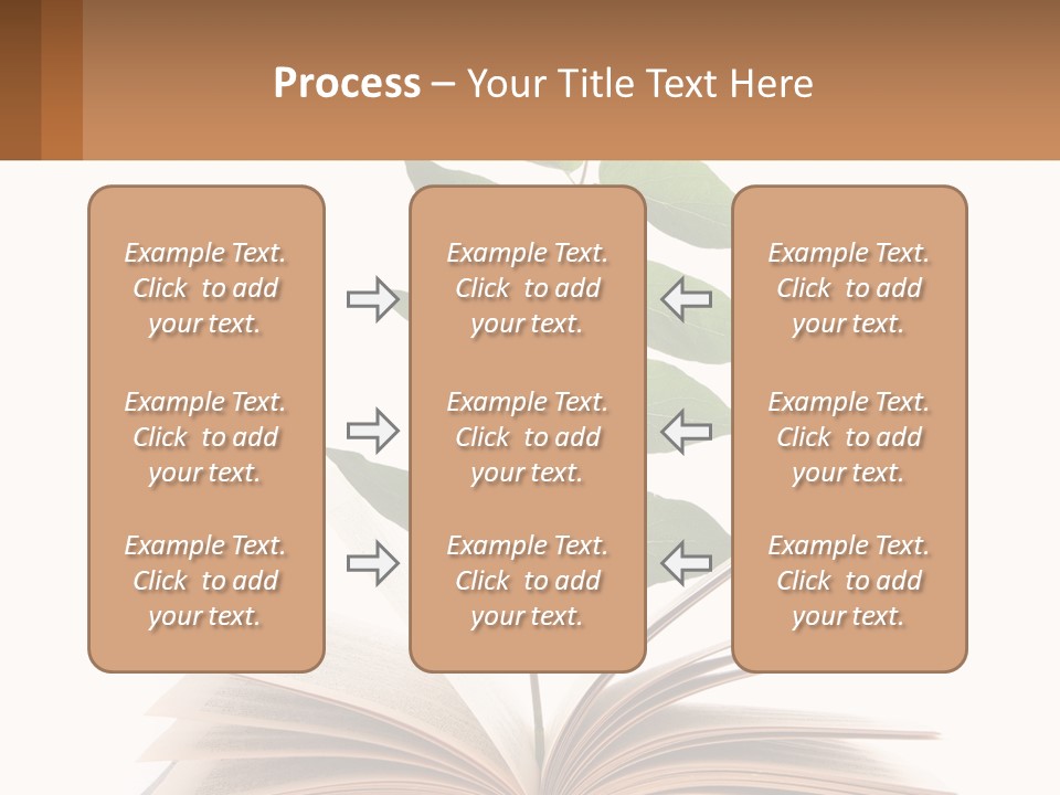 A Book With A Plant On Top Of It PowerPoint Template