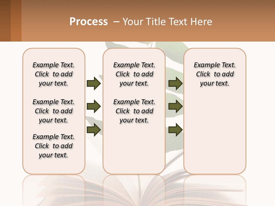 A Book With A Plant On Top Of It PowerPoint Template