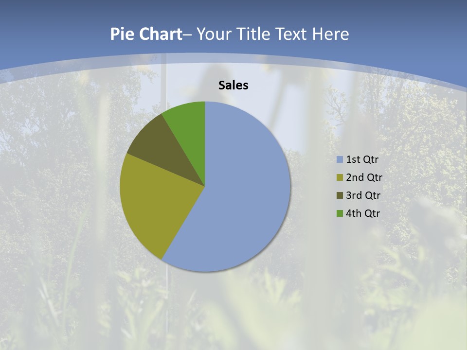A Field Of Dandelions With A Swedish Flag In The Background PowerPoint Template