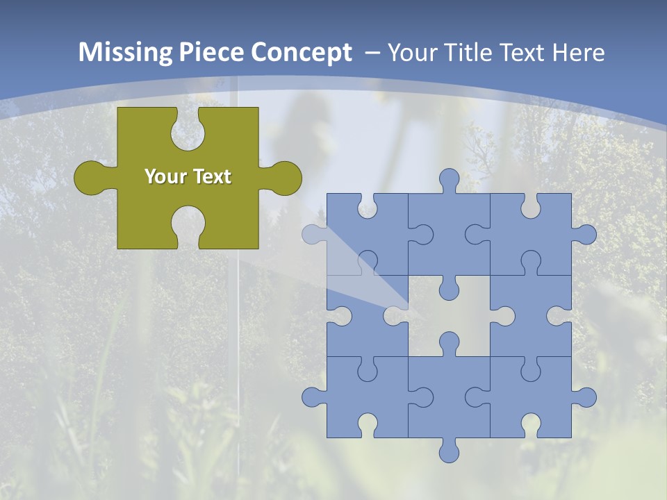 A Field Of Dandelions With A Swedish Flag In The Background PowerPoint Template