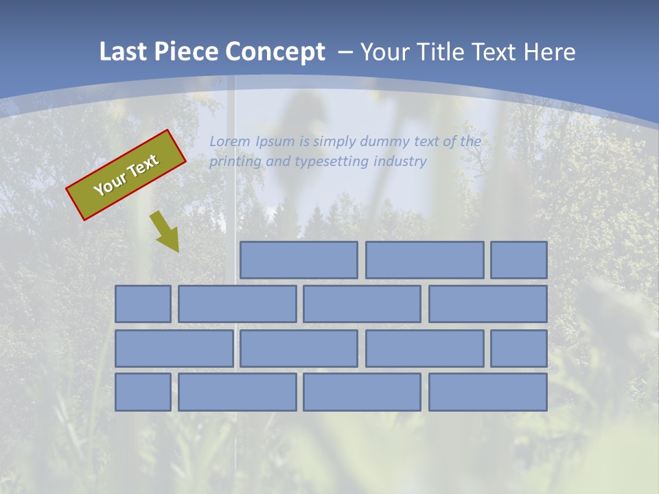 A Field Of Dandelions With A Swedish Flag In The Background PowerPoint Template