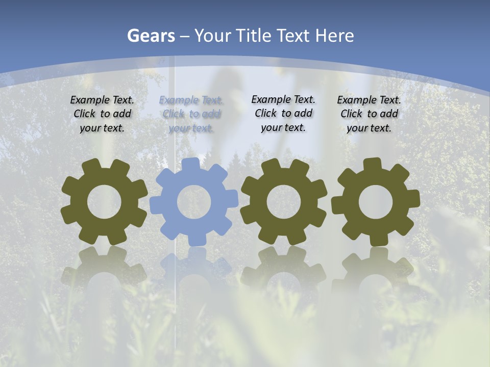 A Field Of Dandelions With A Swedish Flag In The Background PowerPoint Template