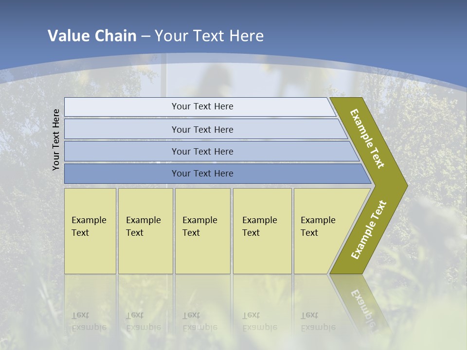 A Field Of Dandelions With A Swedish Flag In The Background PowerPoint Template