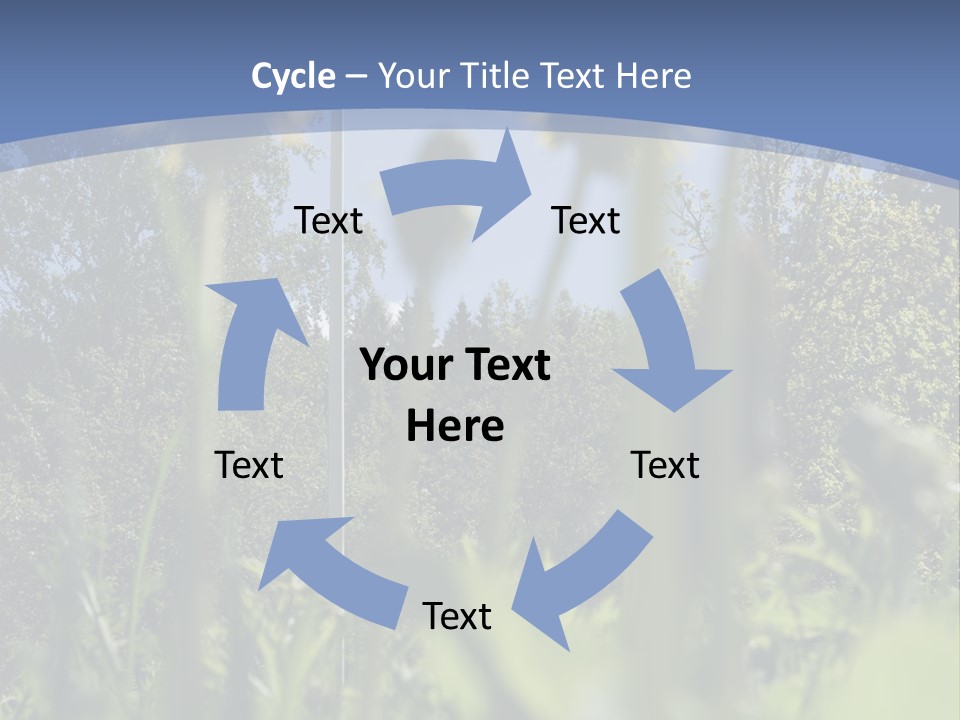 A Field Of Dandelions With A Swedish Flag In The Background PowerPoint Template